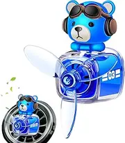 Bear Pilot Car Air Freshener – Cute Cartoon Airplane Car Vent Diffuser With Long-Lasting Fragrance, Automotive Aromatherapy Ornament For Interior Decoration & Odour Elimination