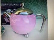 Teapot The Original Painted Ladies Teapot with strainer G&H Tea Services Pink