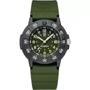 Luminox Men's Watch Navy SEAL Quartz Green Dial Silicone Strap XS.3013.EVO.S