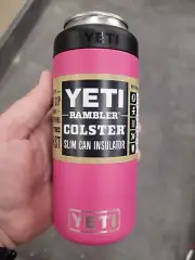 YETI Rambler 12 oz Colster Prickly Pear Pink Slim Can Insulator *rare*