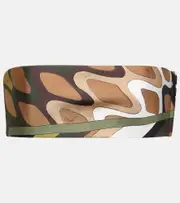 [Pucci] Pucci Vivara silk twill bandeau top AU 16 multicoloured