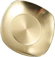 KICHOUSE 1pc Stainless Steel Kimchi Plate Appetizer Serving Dish for Kitchen Tableware for Restaurants Home Use Shape for Sauces Dips