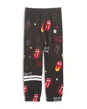 Chaser Boys' Rolling Stones Print Fleece Lounge Pants - Little Kid, Big Kid