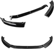 Compatible for Audi A4 S4 B9 S-Line 2017 2018 2019 Front Bumper Splitter Spoiler Lip(Carbon Fiber Look)
