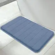 Floor Rug Memory Foam Bath Mat Large, 31.5 X19.8" Non-Slip, Machine Wash, Blue
