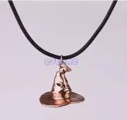 Harry Potter Hogwarts Sorting Hat Necklace Cosplay Costume Gryffindor Hermione