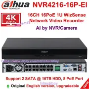 Dahua NVR4216-16P-EI 16CH 16PoE 4K WizSense 2HDD NVR AI SMD+ Face Recognition
