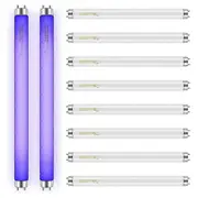10 Pack Bug Zapper Replacement Light Bulbs 10W for 20W Indoor Bug Zapper, BL T8 F10W 13Inch Light Tu As Shown