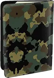 [JEJEA] Camouflage Pattern Print Travel Organizer Credit Cards Case Passport BookPassport Holder Cover Wallet forTraveling,, Black, One Size