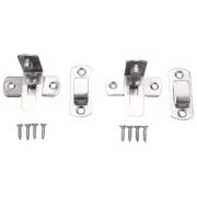 2 Pcs 90 Degree Right Angle Door Hasp Bending Buckle Bolt Sliding Lock 3178