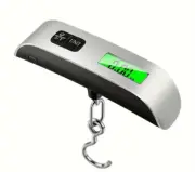 50kg/110lb Portable Electronic Hand Luggage Scale LCD Digital Display Scale+