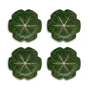 Bordallo Pinheiro Cabbage Dinner Plate, Set of 4