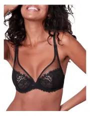 [Simone Perele] Wish Full Cup Plunge Bra in Black