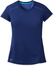 Outdoor Research Women's Octane S/S Tee, Baltic/Typhoon, XX-Small