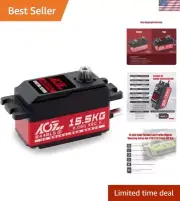 15.5KG Low-Profile High-Torque Steering-Servo - Brushless Digital Metal Gear ...