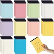 Colarr 50 Pack 5 x 8 Inch Lined Writing Note Pads in 10 Vivid Colors Narrow Ruled Office Legal Pads Writing Pink Notebook Paper Legal Ruled Pads 50 Sheets Per Notepad for School College Office Work