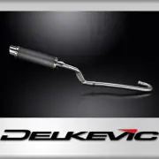 YAMAHA XT500 TT500 77-89 350MM ROUND CARBON FULL EXHAUST SYSTEM