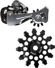 Bicycle Rear Derailleur - Ceramic Front Derailleur Pulley, Guide Chain Wheel, Tension Wheel, Self-Propelled Wheel Derailleur, Ceramic Shaft Bearing for Mountain Bikes, Road Bikes