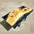 Epoxy Resin Table, Custom Dining Table, Handmade Resin Art Dining Table.