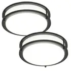 11 Inch Flush Mount LED Ceiling Light Fixture, Dimmable Modern Ceiling Lights...