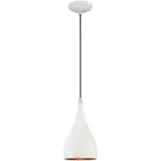 Livex Lighting 41171-69 Allison Mini Pendant Shiny White