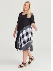 Taking Shape TS Check Dress plus size 16 18 M L XL BNWT RRP. $159