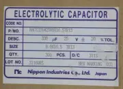 NACE331M25V8X10.5 NIC Cap Aluminum Lytic 330uF 25V 20% 40 PIECES