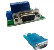 DC 12V 2 Channel DB9 Female RS232 UART Remote Control Switch Board