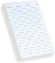 Home Advantage Vertically Ruled White Mini Index Cards Note Cards (3x5)
