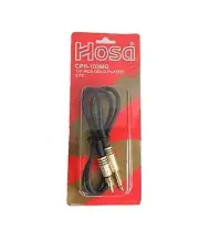 Hosa CPR 103MG Gold Plated RCA- 1/4in TS Mono Cable 3 feet - New, Free Shipping