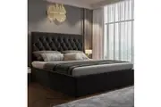 Royal Sleep Devon Queen Bed Frame Solid Wooden Mattress Base Platform Black