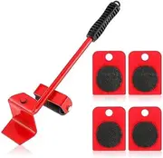Anhoer Heavy Furniture Lifter Mover Tool Set Furniture Slides Kit with 4 Pack Moving Sliders Suitable for Sofas, and Refrigerators