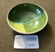 Meld Maker Studio Amanda Bowl Shades of Green Handmade Pottery Artist Baltimore