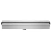 Pool Fountain Stainless Steel Pool Waterfall Spillway with Pipe Connector Rectan