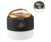 Solar LED Camping Lantern Rechargeable, Emergency Lantern - Remote Control Flashlight Tent Lights, Power Bank, 3 Light Modes, Outdoor Camping Travel Fish