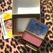 REVLON BLUSH ON 1950s GOLD POWDER COMPACT~DESIGNED BY VAN CLEEFS & ARPELS~UNUSED