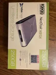 *NEW* Ximeta NetDisk Mega 250Gb External Hard Drive with NDAS - Ethernet and USB