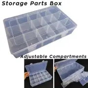 15-Grid Detachable Plastic Storage Box For Fishing Beads Watch Parts Tools Case