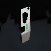 Mini Titanium Alloy Keychain Pry Bar EDC Crowbar Pocket Ruler Wrench Multi Tools