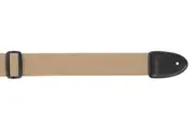 XTR Brown Guitar Strap 2 Inch Cotton Web Material, Suede Leather Ends