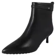 'Ladies Clarks Smart' Zip Fastening Heeled Ankle Boots - Adela Up