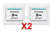 TWO Door Push to Exit Button Switches for Access Control Door Lock -US SELLER