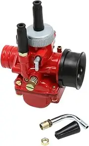 Spare Parts 17mm 19mm 21mm for De-llo-r-to PHBG DS Racing Elbow Tube Carburetor for D-IO JO-G 50cc 90cc BWS100 (Color : 19mm red)