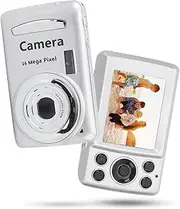 Digital Camera, 2.4 Inch 1080P HD Auto Focus Point and Shoot Camera, 16MP 16x Digital Zoom Portable Anti Shake Vlogging Camera with 1/4 Inch Screw Hole, for Photography Video (#12)