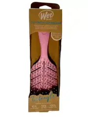 Go Green Detangler Wet hairbrush pink Eco-Friendly IntelliFlex Bristles