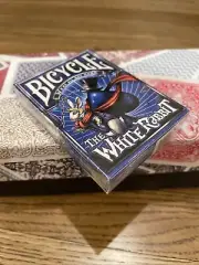 Bicycle White Rabbit - Albino Dragon Playing cards blue - New In Cello