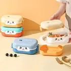 700ML Bento Boxes Cartoon Pack Rice 2 Compartment Bento Boxes Food-Grade