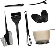 PENIKOKO 8Pcs Hair Coloring Tools Kit Includes Dye Brush Tinting Bowl and Comb for Salon Home Use for Easy DIY Hair Dyeing and Coloring Flexible Bristles for Smooth