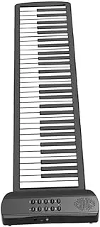 Vaguelly Portable Roll-up Electronic Piano 61-key Hand-rolled Keyboard Made of Silicone Safe for Children Adults Built-in Speaker