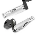 SHINOBI Foot Pegs Rear 25mm Lower Silver For Honda CB 600F Hornet 04-07 06